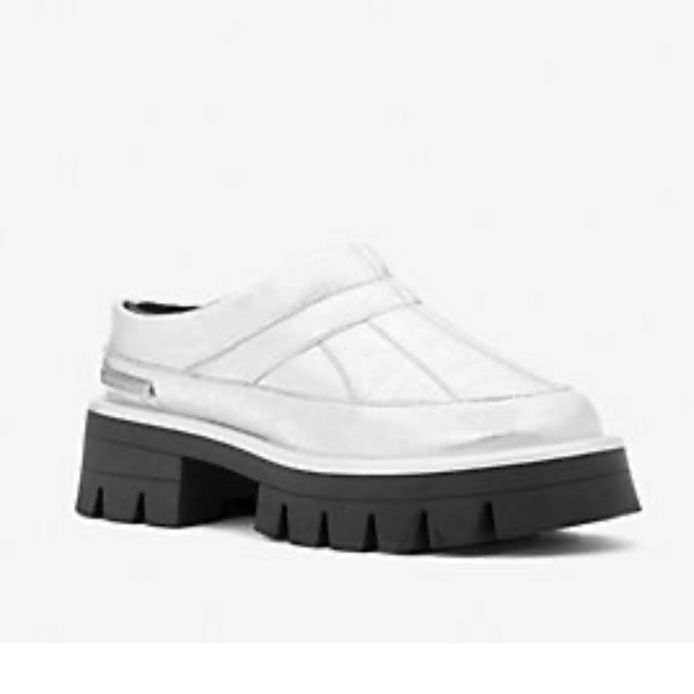 MICHAEL Michael Kors Silver Mules with Chunky Platform Sole